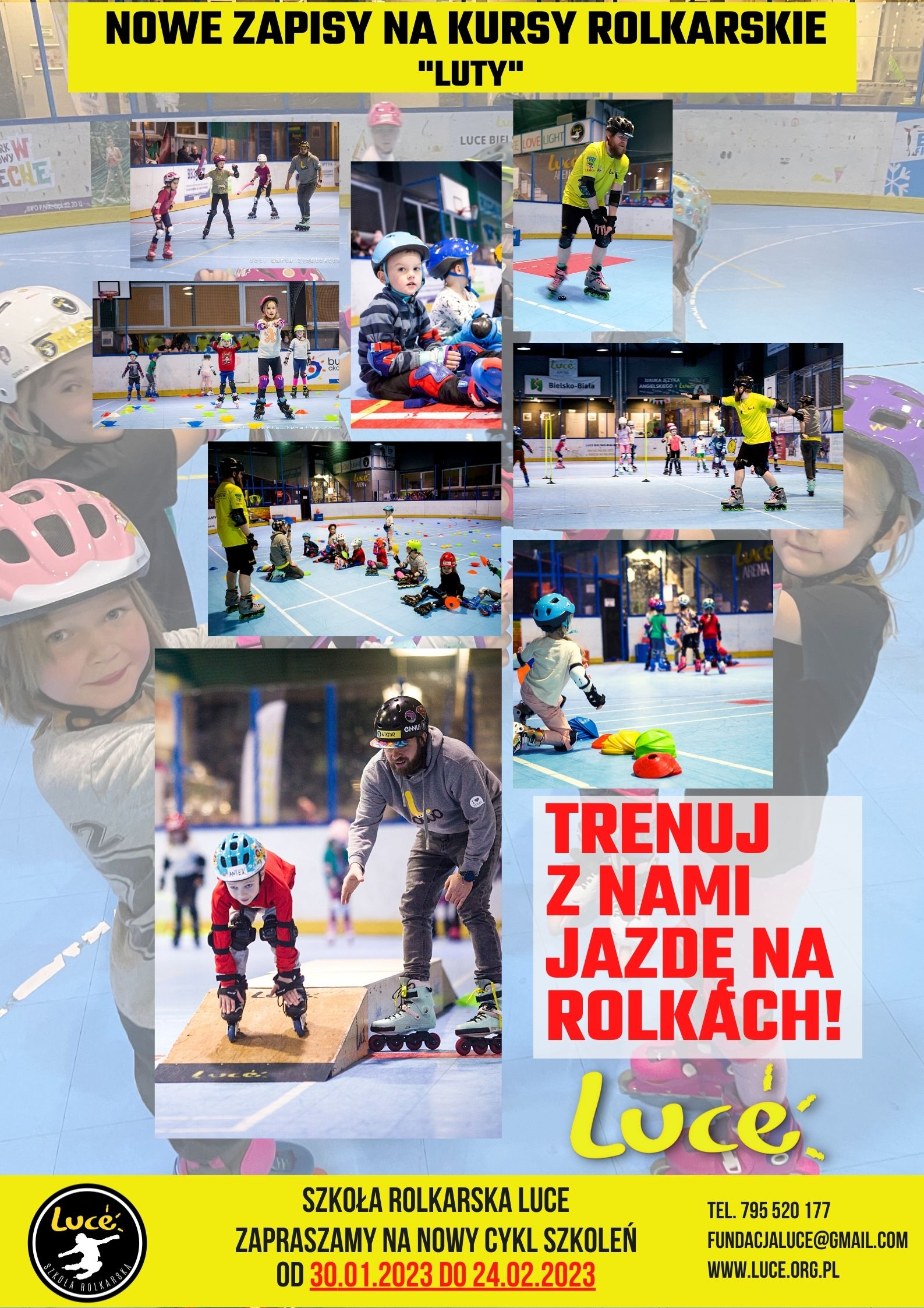Nowy cykl kursów rolkowych od 30 Stycznia ! Bielsko-Biała